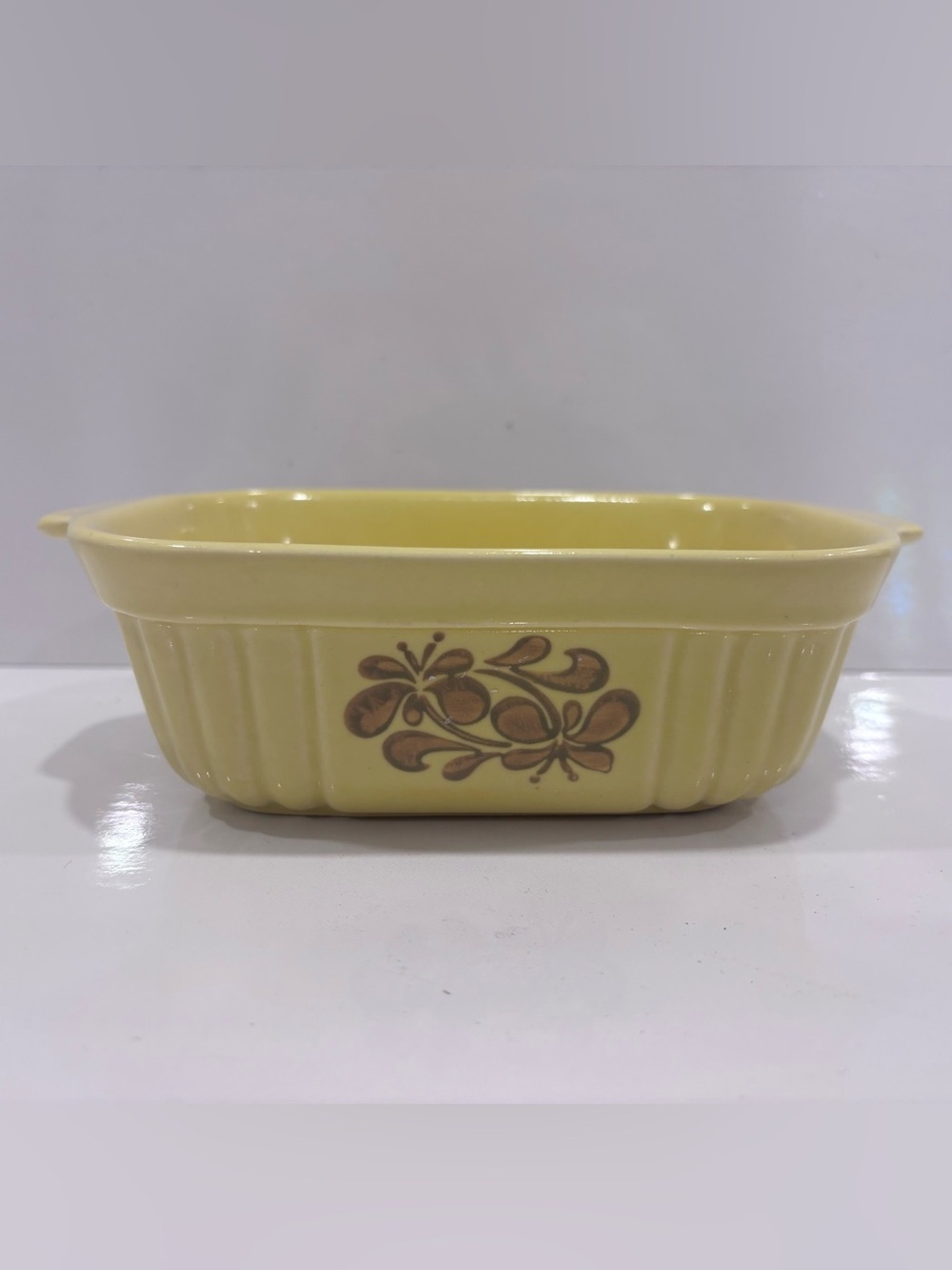 PFALTZGRAFF 16 oz OVEN & MICROWAVE CASSEROLE DISH FTDA 1983 YELLOW